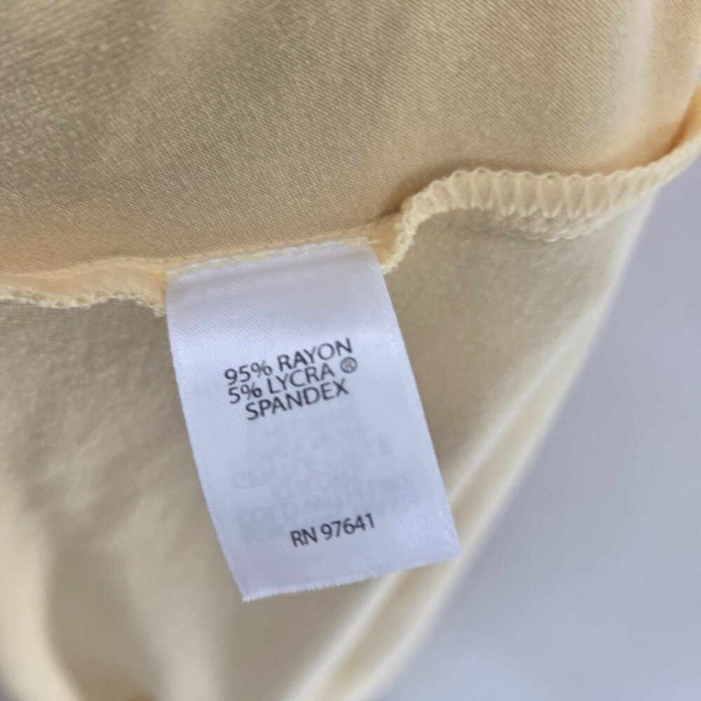 J. Jill Butter Yellow Lemonzest Rayon Big Pocket Collar V-Neck Midi Dress Small - Picture 13 of 16